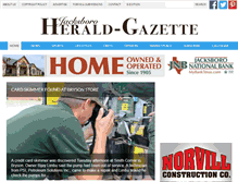 Tablet Screenshot of jacksboronewspapers.com
